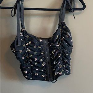 Floral bustier style top